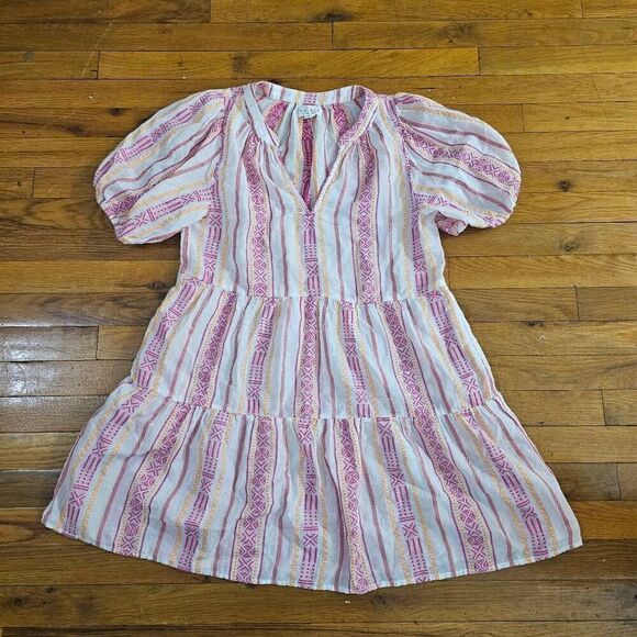 Velvet by Graham spencer Boho Dress Size XS Monique Jacquard Cotton mini dress $ - Picture 2 of 9